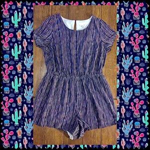 Ladies Purple Open Back ••Forever21+•• Romper.